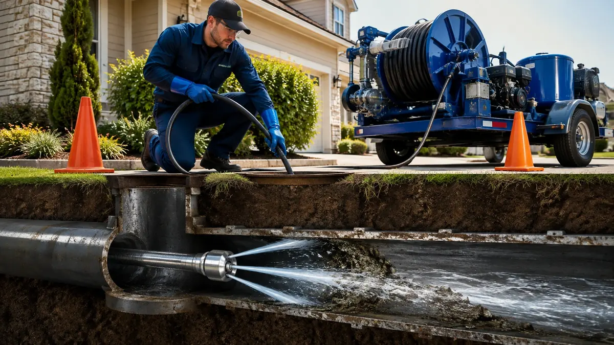 Main Sewer Line Hydro Jet Cleaning in Point Reyes Station