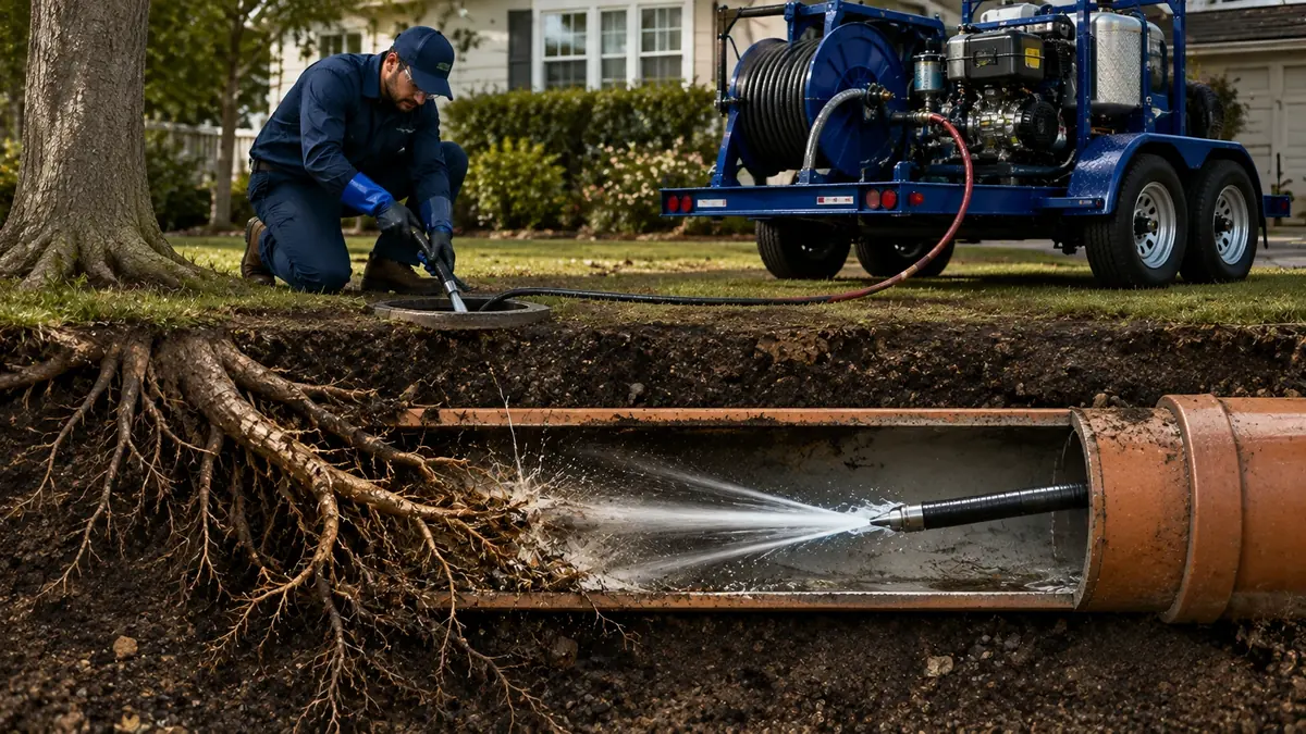 Tree Root Removal with Hydro Jetting in Point Reyes Station